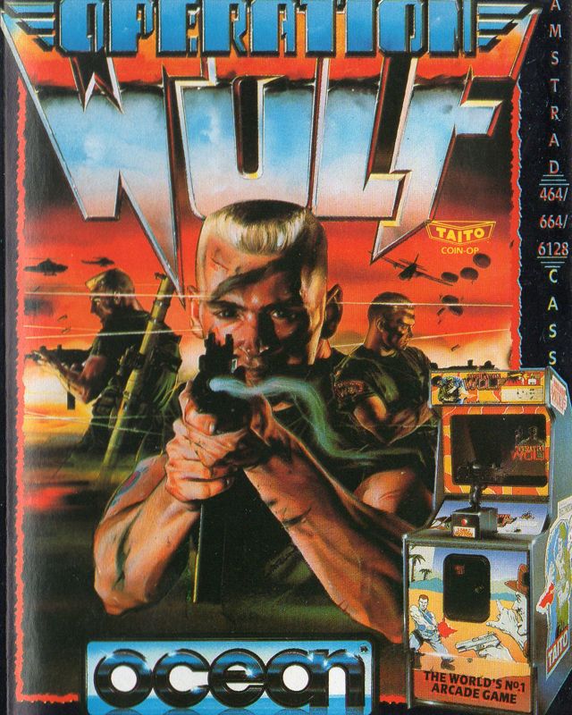 Operation Wolf box art for Sega Master System